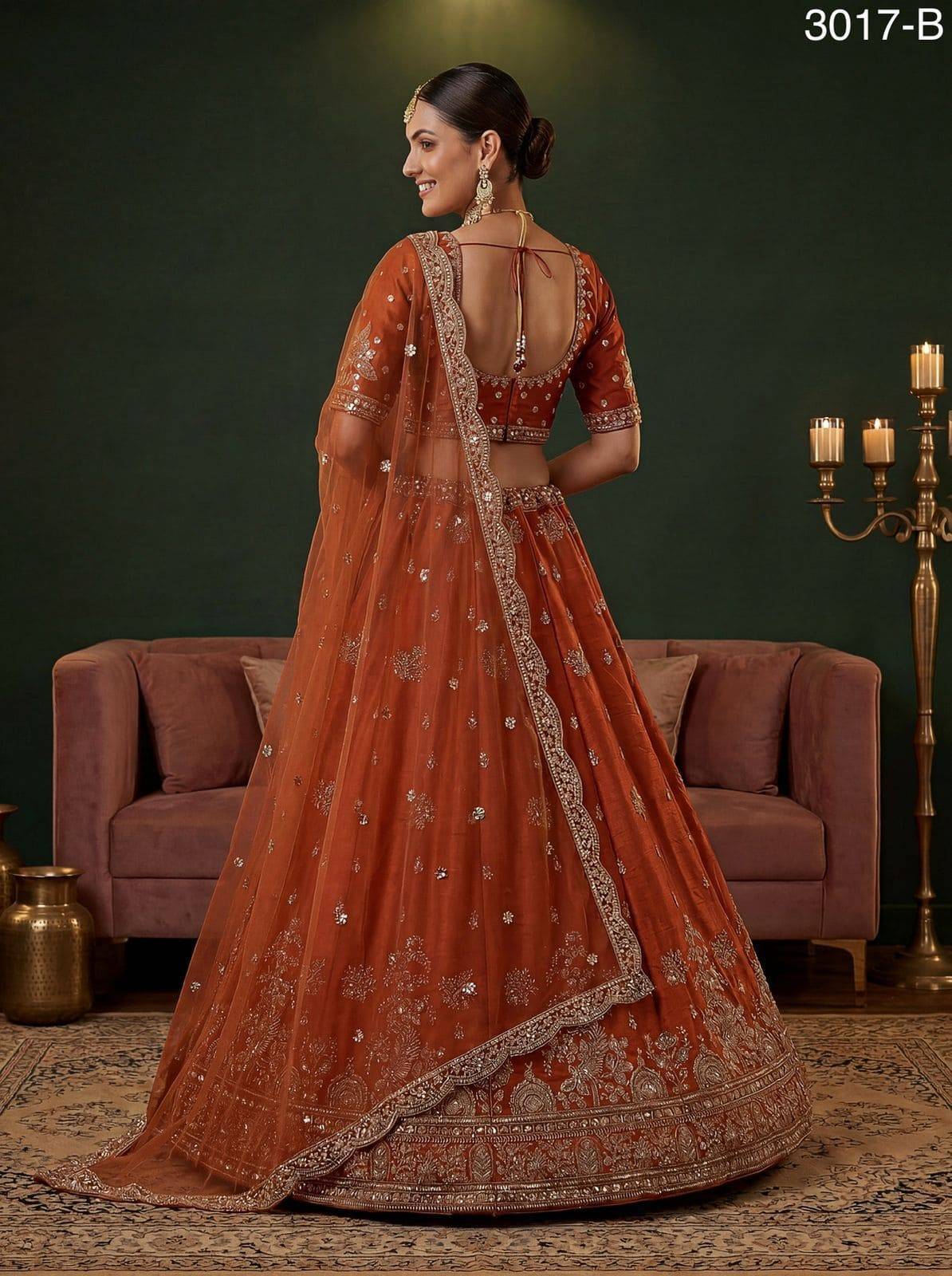 Maharani 3017 By Fashid Indian Traditional Wear Bridal Collection Beautiful Stylish Fancy Colorful Bridal Wear & Occasional Wear Fancy Lehengas At Wholesale Price